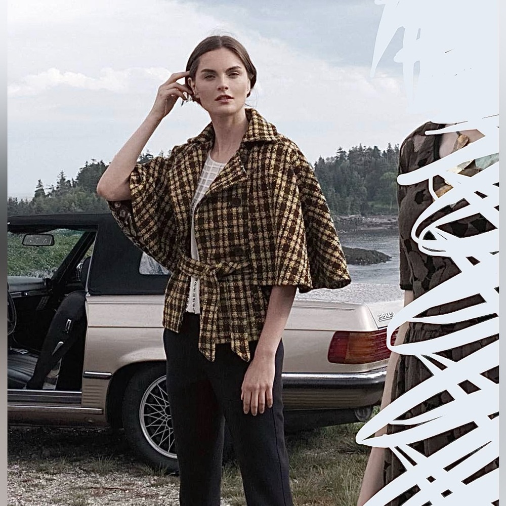 Vintage Anthropologie Capelet Style Jacket